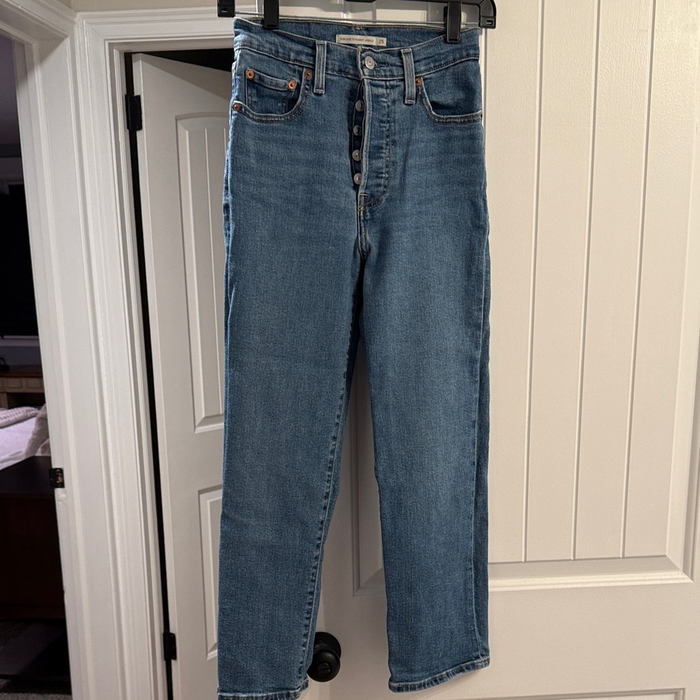 Levi's Blue Ankle Cropped Jeans